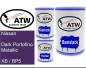 Preview: Nissan, Dark Portofino Metallic, XB / BP5: 500ml Lackdose + 500ml Klarlack + 250ml Härter - Set, von ATW Autoteile West.